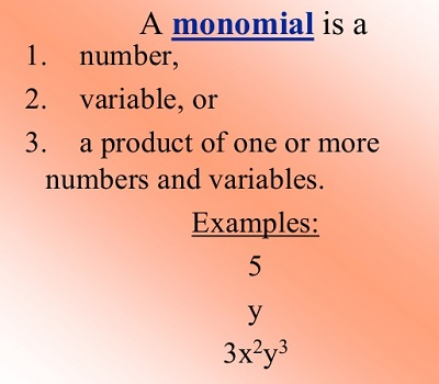 Multiplying Monomials Example